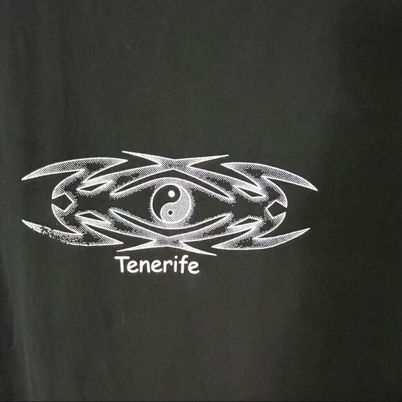 VTG Tenerife Black Yin & Muscle Tee Shirt XL - Picture 2 of 9